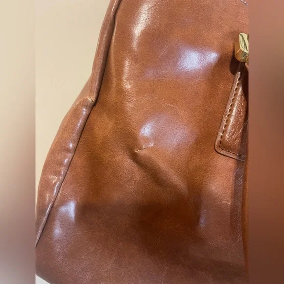 Ivanka Trump Brown Leather Purse with chain - Picture 4 of 7